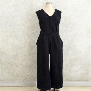 DU/ER Black Gray Boiler Suit Jumpsuit Denim Cargo Wide Leg XL